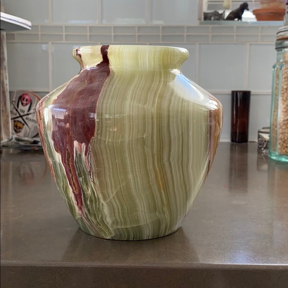 🏺Banded calcite vase - Picture 4 of 4